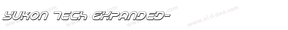 Yukon Tech Expanded字体转换